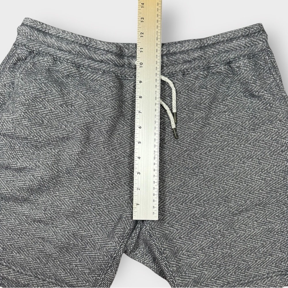 Faherty Whitewater Sweatshorts Men’s Large Granite Grey Herringbone Cotton Blend - Picture 11 of 11